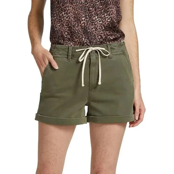 Paige Christy Utility Drawstring Shorts Size 24 - Picture 1 of 15